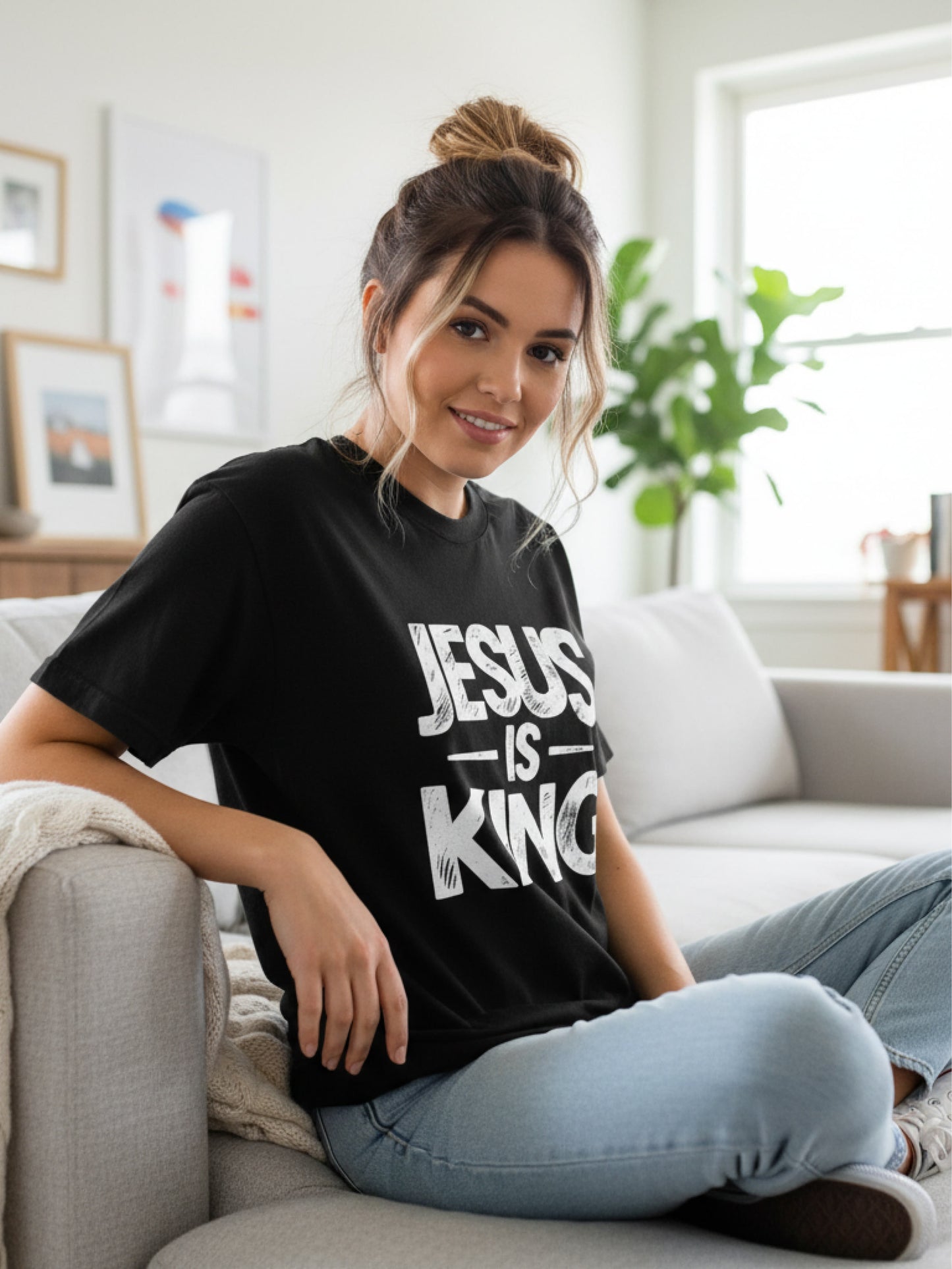 Jesus Is King T-Shirt – Premium Minimalist Christian Streetwear Essential