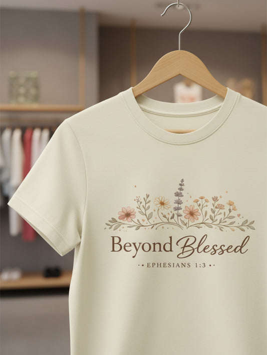 Blessed T Shirt | Beyond Blessed Christian T Shirt for Women