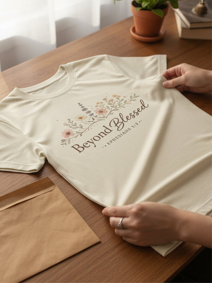 Blessed T Shirt | Beyond Blessed Christian T Shirt for Women