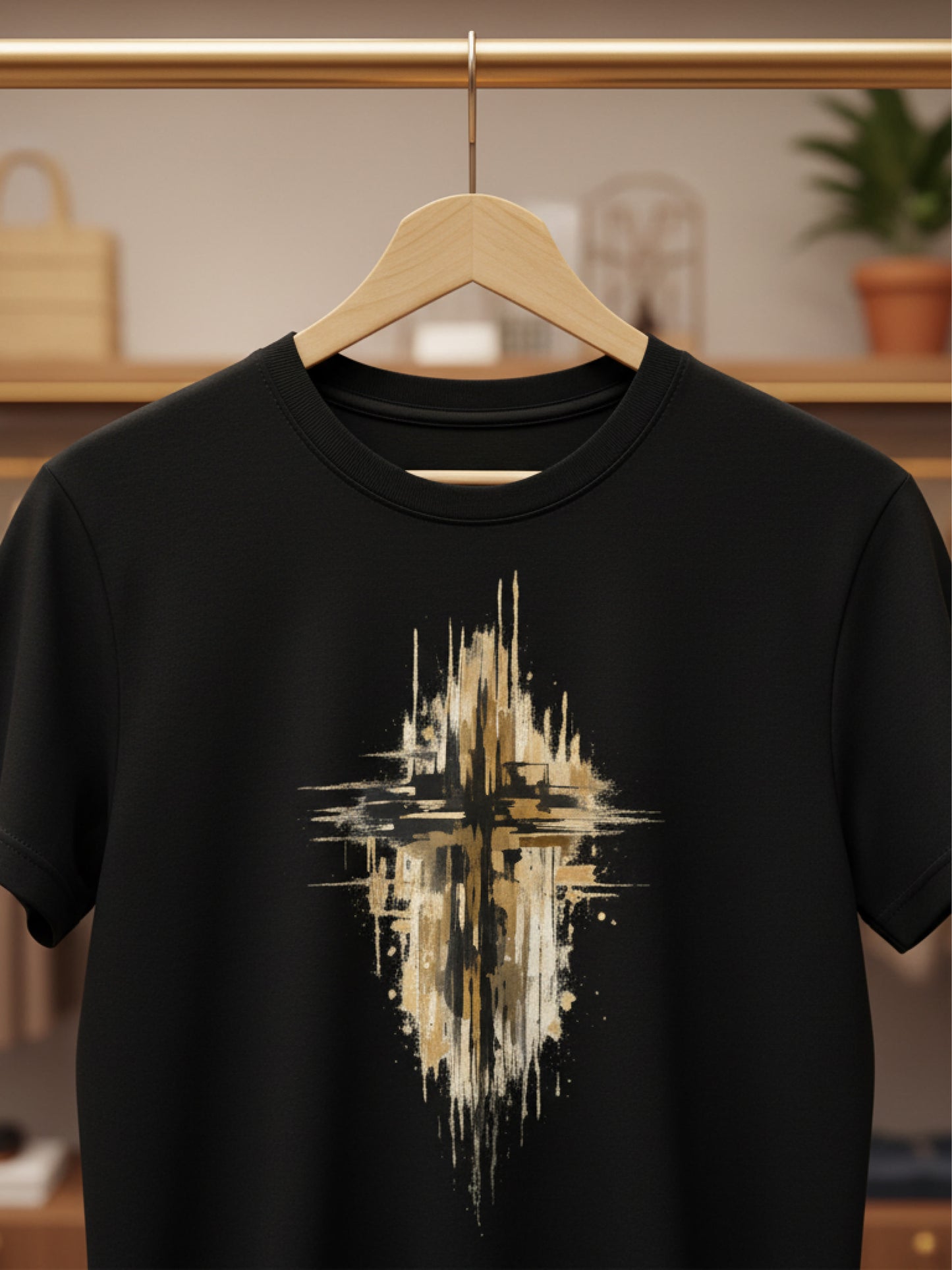 Abstract Cross Christian T-Shirt