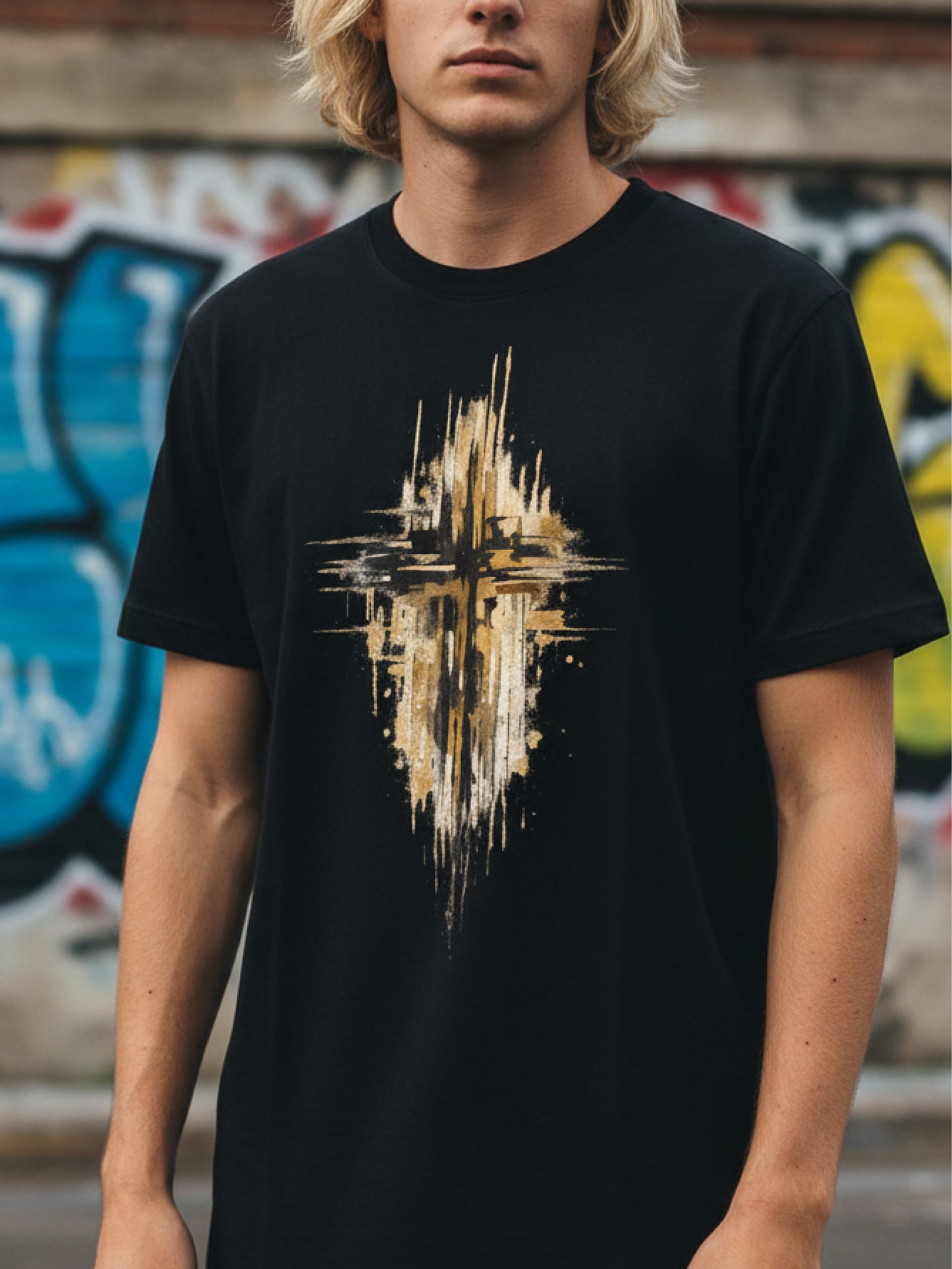Abstract Cross Christian T-Shirt
