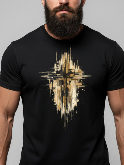 Abstract Cross Christian T-Shirt