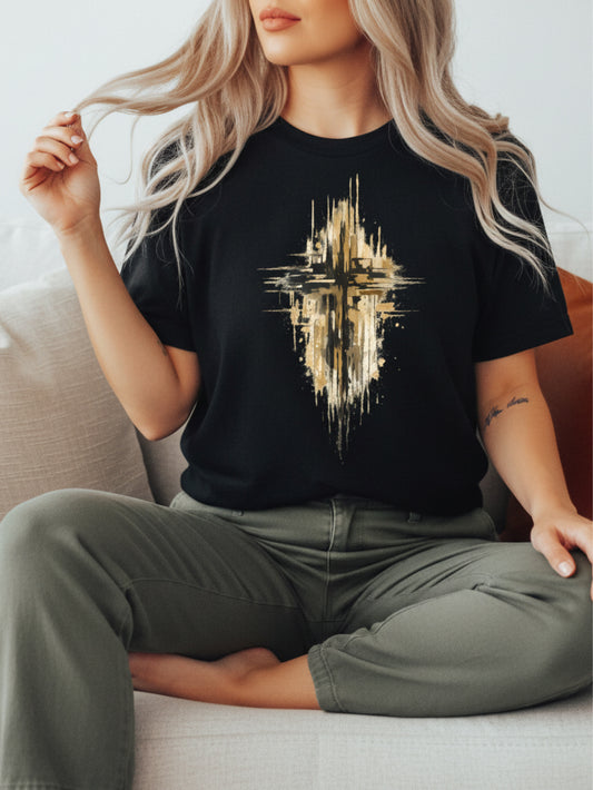 Abstract Cross Christian T-Shirt