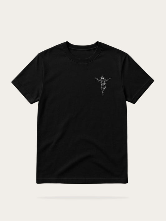 Oversized Minimalist Christian Streetwear Cross Shirt