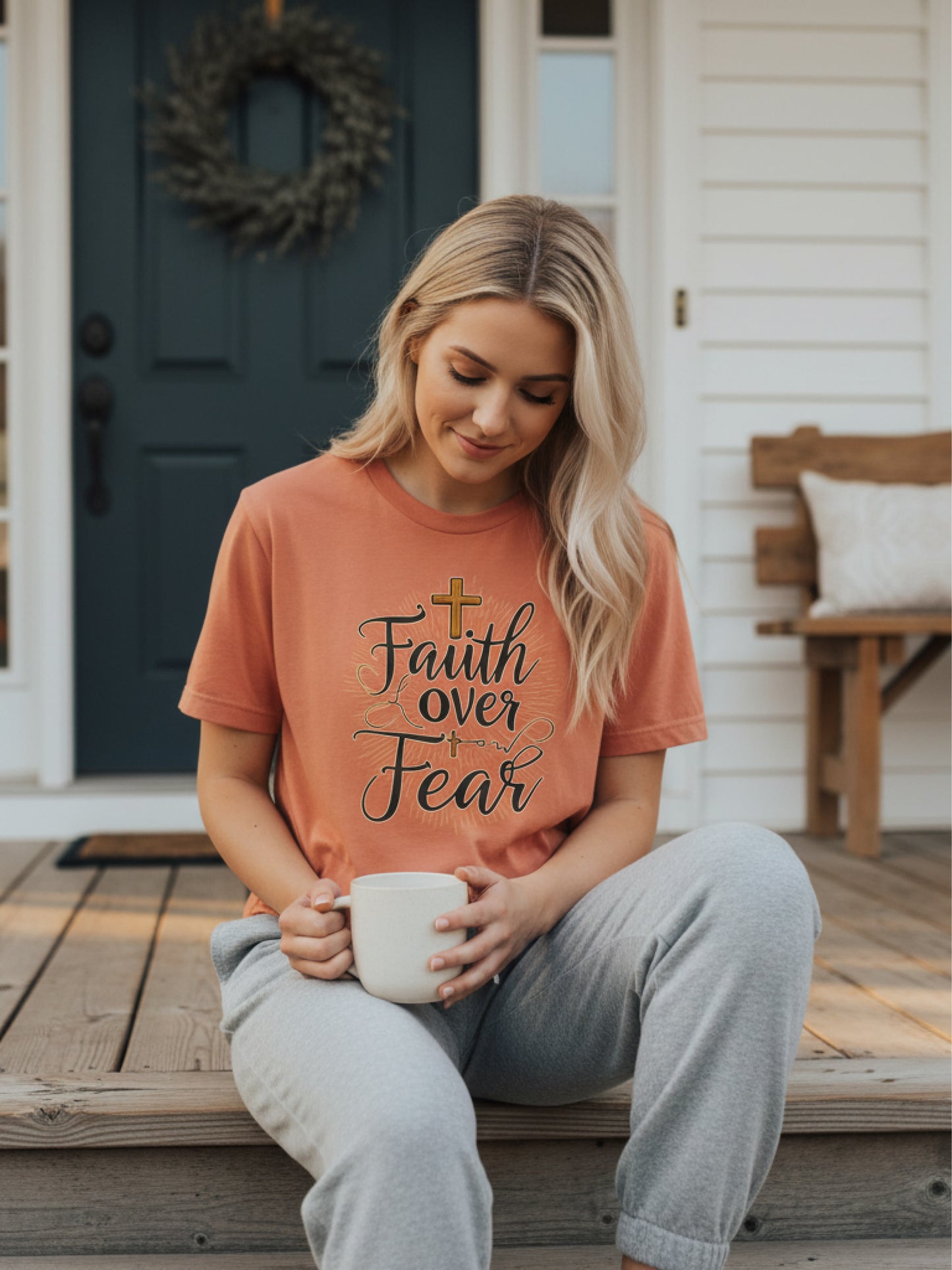 Faith Over Fear T-Shirt – Inspirational Christian T-Shirt