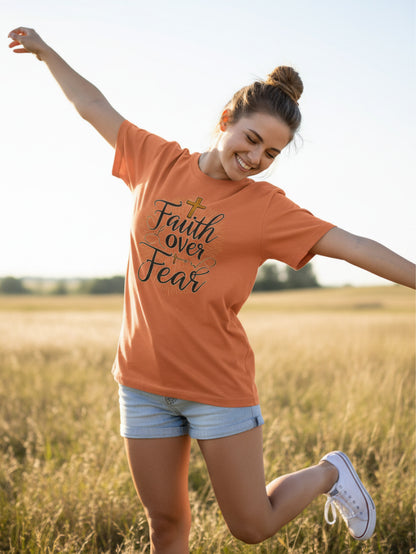 Faith Over Fear T-Shirt – Inspirational Christian T-Shirt