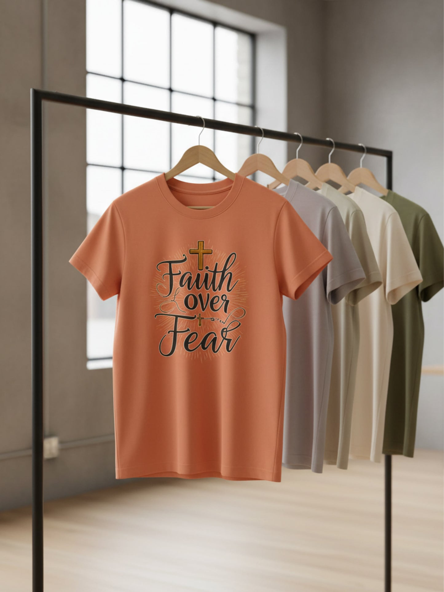 Faith Over Fear T-Shirt – Inspirational Christian T-Shirt