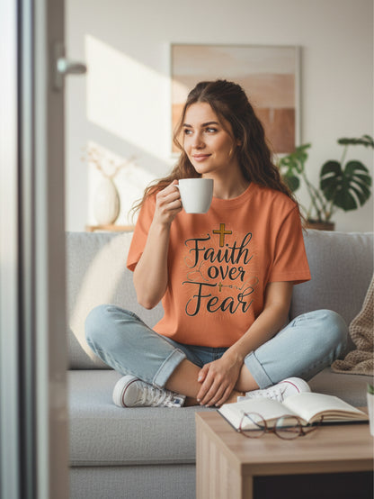 Faith Over Fear T-Shirt – Inspirational Christian T-Shirt