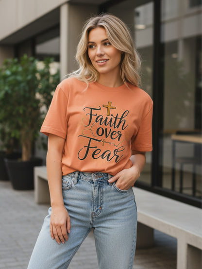 Faith Over Fear T-Shirt – Inspirational Christian T-Shirt