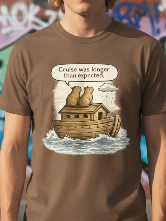 Funny Christian T Shirt | Capybara Noah Ark Funny Bible Shirt