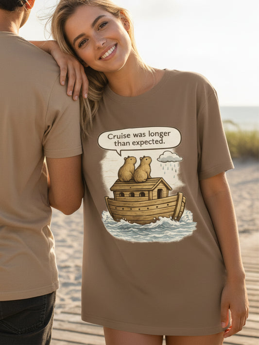 Funny Christian T Shirt | Capybara Noah Ark Funny Bible Shirt