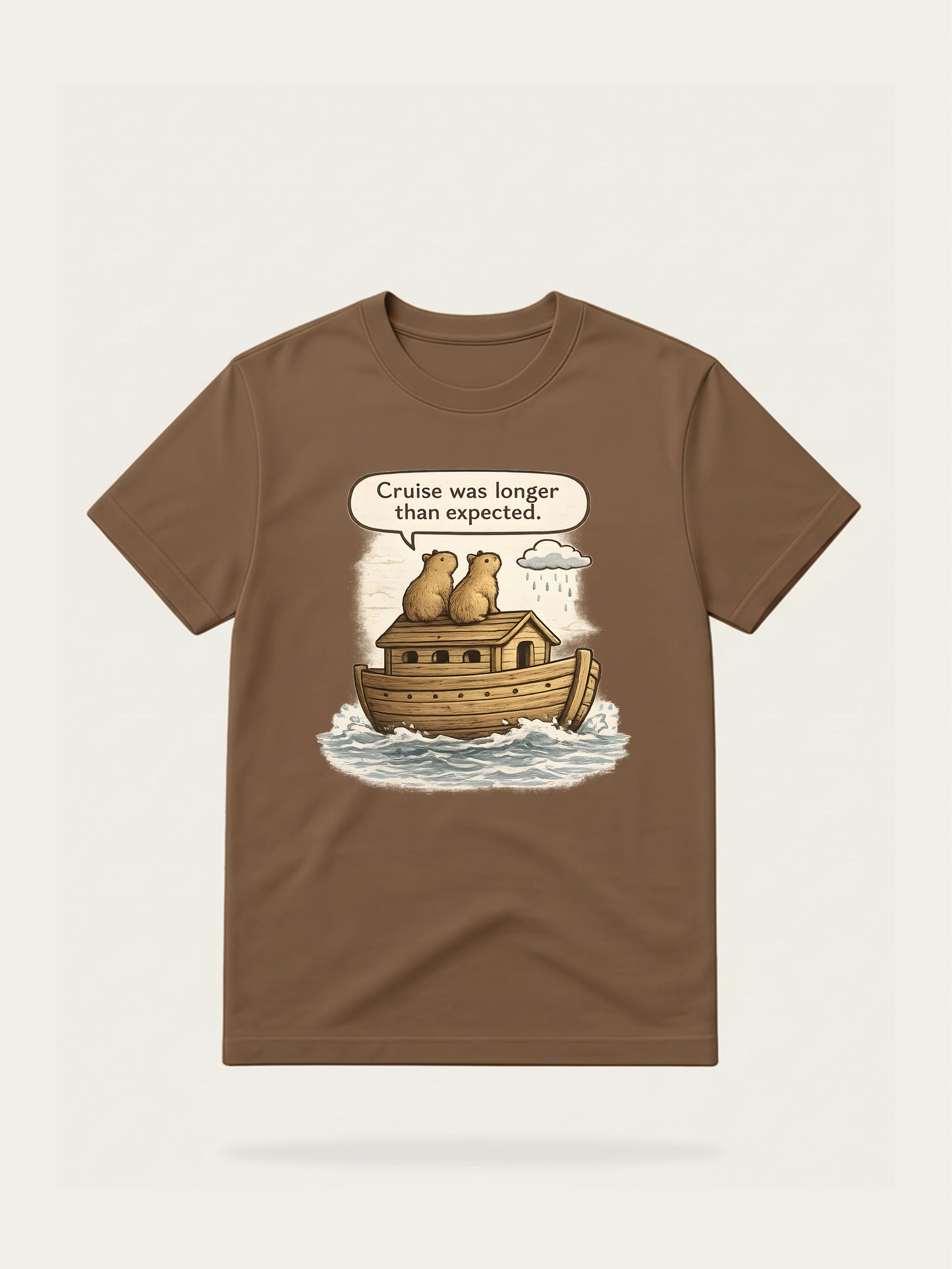 Funny Christian T Shirt | Capybara Noah Ark Funny Bible Shirt