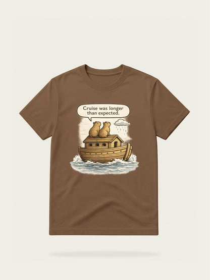 Funny Christian T Shirt | Capybara Noah Ark Funny Bible Shirt