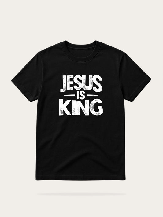 Jesus Is King T-Shirt – Premium Minimalist Christian Streetwear Essential