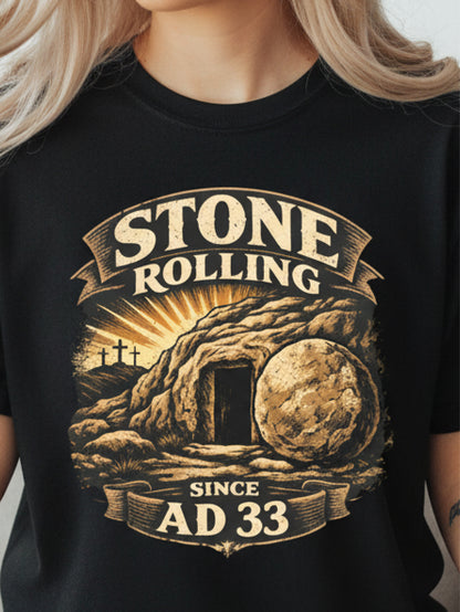 Vintage Christian T Shirts Stone Rolled Away Empty Tomb Shirt